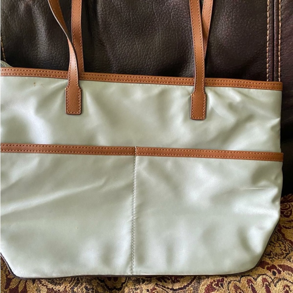 Michael Kors Vinyl and Leather Tote Bag - Picture 2 of 4